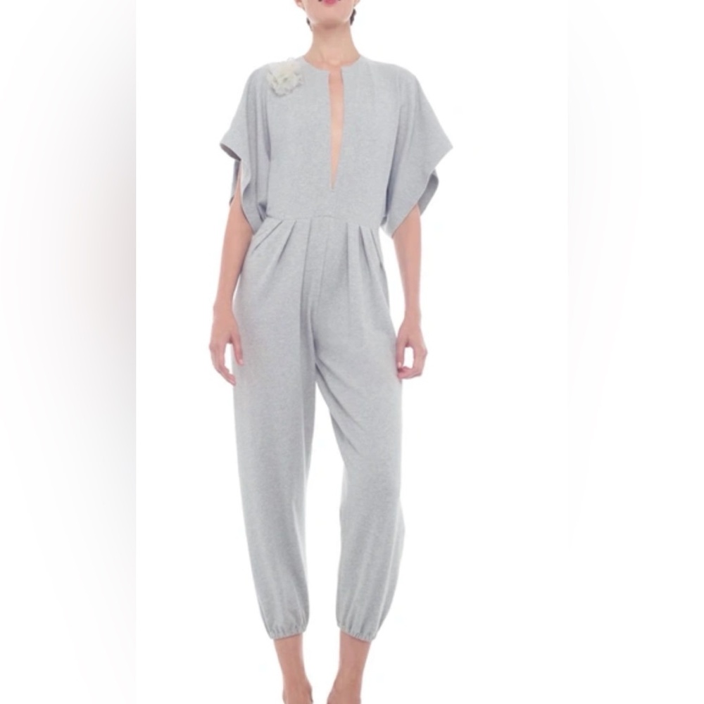 NWT Norma Kamali Gray Jumpsuit